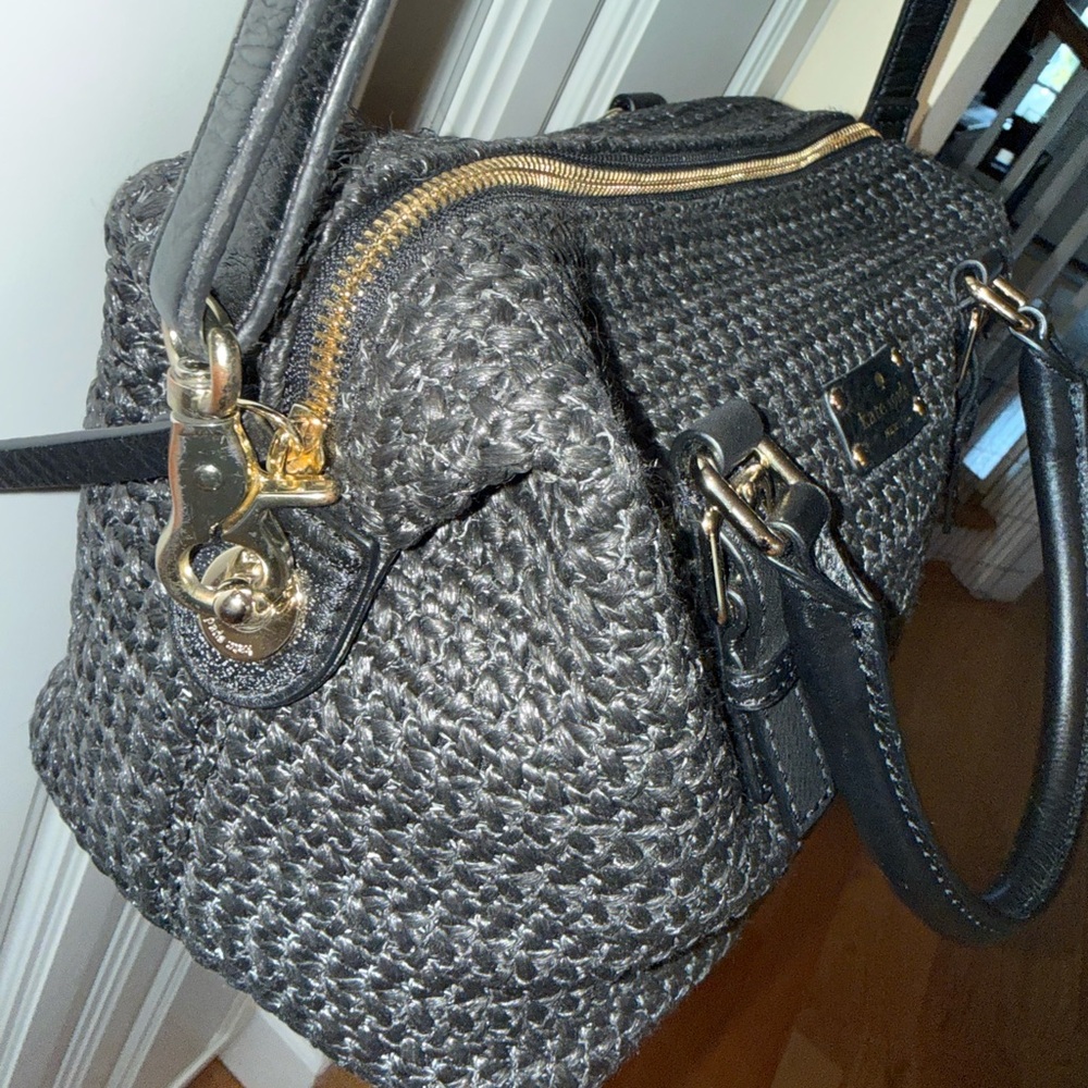 Kate Spade Black Textured Crossbody Bag - Picture 3 of 10